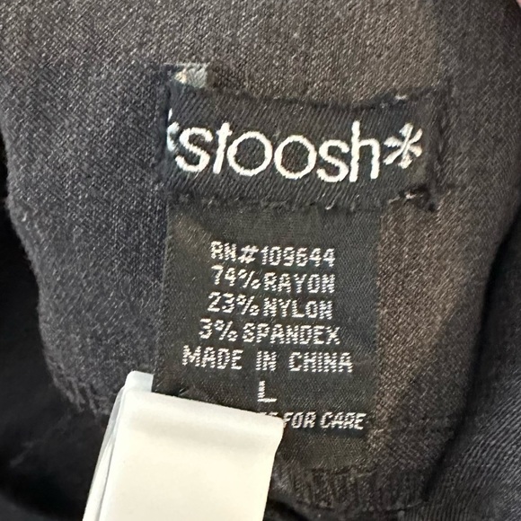 Stoosh Gray Pull On Rayon Blend Pant Size Large - Picture 6 of 8